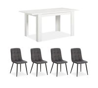 Table homestyle4u blanc