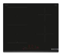 Table induction 60cm - BOSCH SER6 - PVS63KHC1E Noir - 4-foyers - Home Connect - L592xP522 mm