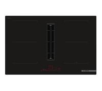 Bosch Serie 6 PVQ811H26E plaque Noir Intégré 80 cm Plaque avec zone à induction 4 zone(s) Hotte intégrée
