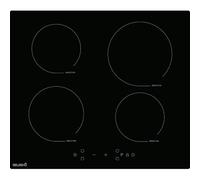 Table Induction BELDEKO (Verre Noir, 4 Foyers - 7900W - Touches Tactiles)