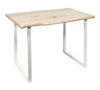 Home Deco Factory - Table de repas Forest - MDF et fer, design moderne - Blanc