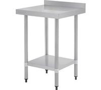 Table Inox avec Dosseret Gamme 600