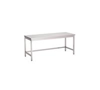Table Inox Centrale - Gamme 700 - Sans Etagère - - 1000x700