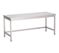 Table Inox Centrale - Gamme 700 - Sans Etagère - Gastro M - 1000x700 inox G