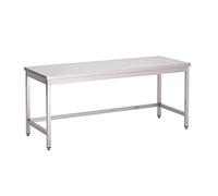 Table Inox Centrale - Gamme 700 - Sans Etagère - Gastro M - 2000x700 inox