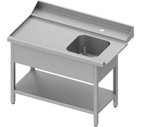 Table Inox de Chargement pour Lave Vaisselle à Capot avec Etagère - Stalgast