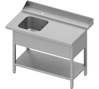 Table Inox de Chargement pour Lave Vaisselle à Capot avec Etagère - Stalgast