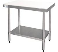 Table inox de découpe, avec planche épaisse 35 mm inox G