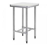 Table inox de découpe (H)900 x (L)500 x (P)500 mm, sans étagère basse