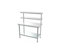 Table Inox Murale - Avec Etagère de Chef - Gamme 600 - - 1500x600
