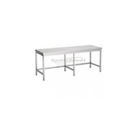 Table Inox Pro Sans Etagère Avec Renfort - Gamme 700 - - 2200x700