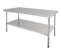 Table Inox Professionnelle Centrale gamme 900 - Etagère - Vogue inox G
