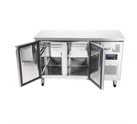 Table inox réfrigérée tropicalisée de préparation 228 Litres, 2 portes, 230 W, 220 V - MONO