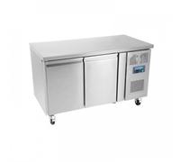 Table inox réfrigérée tropicalisée positive 282 Litres, 2 portes, 300 W, 220 V - MONO