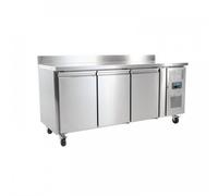 Table inox réfrigérée tropicalisée positive 3 portes GN 1/1, 350 W, 220 V - MONO