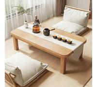Table Japonaise Basse, Petite Table à Thé Pliable de Style Japonais Tatami, Mobilier de Maison Polyvalent, pour l'intérieur et l'extérieur(Yellow,80 * 40 * 35cm/31.5 * 15.7 * 13.8in)