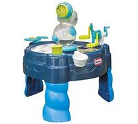 little tikes Table d'Activités Aquatiques 3-en-1-Jeux d'Extérieur Actifs pour Enfants-Contient Une Machine à Bulles et à Mousse-Jouet Portatif avec Accessoires-Âges 2+, 656033M8