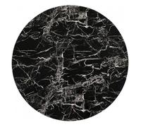 Table - Kare Design - Schickeria - Effet marbre noir - Diamètre 110cm