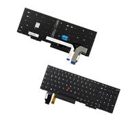 Table-King Clavier de Rechange avec rétroéclairage pour Lenovo Thinkpad E580 E585 E590 E595 T590 P53S L580 L590 P52 P72 P53 P73 (Allemand)