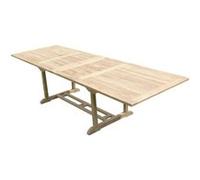 Table Kirang Rectangle 200-300x100x75 Teck Premium Beige
