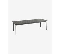 Table Lafuma Mobilier Oron Lattes Alu 100 x 200 - 261 cm gris graphite