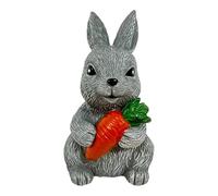 Table Lamp - Cute Resin Bunny Light Figurine, Decorative Rabbit Nightlight with Soft Warm Glow, Energy Saving Illumination for Atmosphere, Ideal for Boys Spring Indoor Bedroom Nursery Bedside Stu