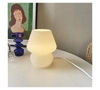 Table lamp Stripped Glass Table Lamp Desk Lamp Night Light with Shadow USB Powered 8W (Color : Purple) (Frosted)