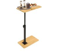 Table latérale en forme de C - Table latérale pour canapé | Petite distance latérale réglable en hauteur | Table de rêve conseil pour petits espaces | Table à goûter pour lit ou chaise avec fentes
