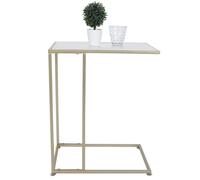Table latérale ouverte moderne en forme de C, table à café et à thé pour chambre à coucher, salon, décoration de bureau
