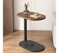 Table latérale ovale en bois massif pour canapé, table à coller, pour salon, bureau, balcon, meuble élégant et fonctionnel