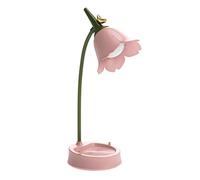 Table LED Light USB Rechargeable Protection des yeux Fleur Fleur Bureau de bureau Solder Rosy