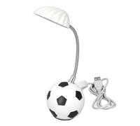Table LED Miniature, Lampe de Bureau de Football, Lampes à Base de Coquillage, Tête Lumineuse USB pour la Lecture Nocturne, Petit Blanc