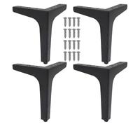 Table Legs, Metal Desk Legs - Triangular Support Heavy Duty Angled Base, Furniture Replacement For Dining, Kitchen, Home Office, Counter | Sturdy Industrial DIY Desk, Workbench, Coffee Table, Family