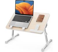 Table Lit, Hauteur Réglable, Avec 4 Angles Réglables, Lapdesk Pliable, Pour Le Canapé, L'Étude, La Lecture Et L'Écriture, Pour Les Ordinateurs Portables Jusqu'À 17""[ORD622725]