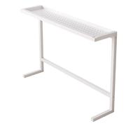 Table longue pour canapé, entrée, salon, couloir, entrée, table console étroite derrière canapé avec cadre en métal (blanc, 100 cm)