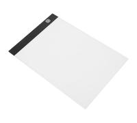 Table Lumineuse de Traçage A4 Dessin et Lettrage, pour Garçon Fille | Panneau Compact en Plastique Noir, Usage Bureau pour Papier D'exercice et Pochoirs, Modèle 100-240v