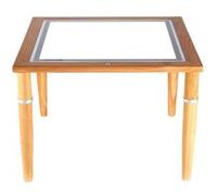 Table lumineuse en bois massif Multicolore G