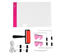 Table lumineuse LED A4, tableau lumineux réutilisable pour la peinture avec strass, doté de supports réglables et d’un câble USB, idéal pour les travaux d’art DIY ; table de