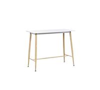 Table mange debout - BELIANI - CHAVES - Blanc - Bois - Métal - 4 places