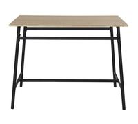 Table Mange Debout - Home Deco Factory - Loka - Robuste - Design - Marron Et Noir
