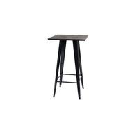 Table Mange-Debout Hwc-A73, Plateau En Bois, Design Industriel, Métal, 107x60x60cm Noir Multicolore