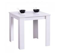 Table Manger 80x80 Cm Blanc 4 Places
