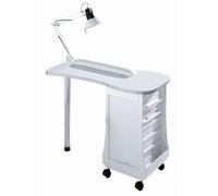 Sibel Table de Manucure Blanche L93 x P48 x H74 cm