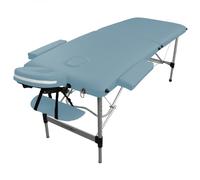 Vivezen - Table de Massage Pliante 2 Zones en Aluminium + Accessoires et Housse de Transport - Plusieurs Coloris