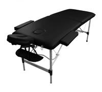 Vivezen - Table de Massage Pliante 2 Zones en Aluminium + Accessoires et Housse de Transport - Plusieurs Coloris