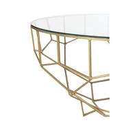 Table métal doré h.44cm