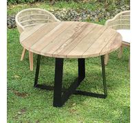 Table métal et teck recy 130 orsay