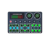 Table Mixage DJ, Carte son en direct, mixeur de son, Podcast, enregistrement en Studio à domicile, carte son professionnelle, Bluetooth