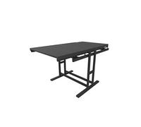 Table modulable (L120 x l78 x H77,5 cm) convertible en Etagère - style industriel - Noir