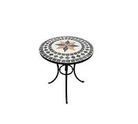 Table Mosaïque Modèle Capri Avec Structure en Fer Et Base En Pierre cm60x70h